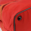 PRADA Boston Bag Nylon Red Silver Auth mr1998-16