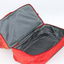 PRADA Boston Bag Nylon Red Silver Auth mr1998-26