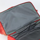 PRADA Boston Bag Nylon Red Silver Auth mr1998-27