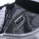 PRADA Hand Bag Nylon Black Silver Auth mr1999-17