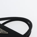 PRADA Hand Bag Nylon Black Silver Auth mr1999-8