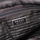 PRADA Shoulder Bag Nylon Khaki Silver Auth mr2000-20