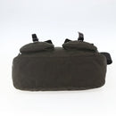 PRADA Shoulder Bag Nylon Khaki Silver Auth mr2000-5