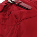 PRADA Backpack Nylon Red Silver Auth mr2001V-16