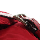 PRADA Backpack Nylon Red Silver Auth mr2001V-20