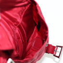 PRADA Backpack Nylon Red Silver Auth mr2001V-23