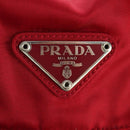 PRADA Backpack Nylon Red Silver Auth mr2001V-25