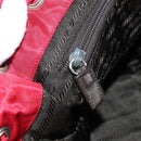 PRADA Backpack Nylon Red Silver Auth mr2001V-30