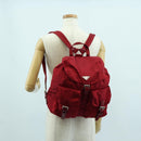 PRADA Backpack Nylon Red Silver Auth mr2001V-32