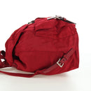 PRADA Backpack Nylon Red Silver Auth mr2001V-3