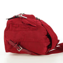 PRADA Backpack Nylon Red Silver Auth mr2001V-4