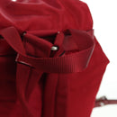 PRADA Backpack Nylon Red Silver Auth mr2001V-7