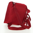 PRADA Backpack Nylon Red Silver Auth mr2001V-8