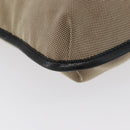 Chloe Shoulder Bag Canvas Beige Black Auth mr2002-8