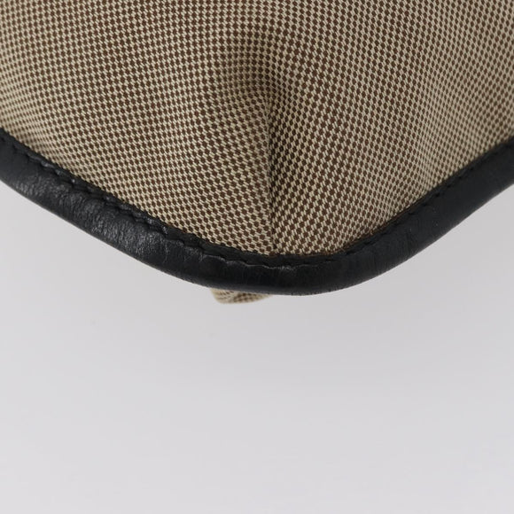 Chloe Shoulder Bag Canvas Beige Black Auth mr2002