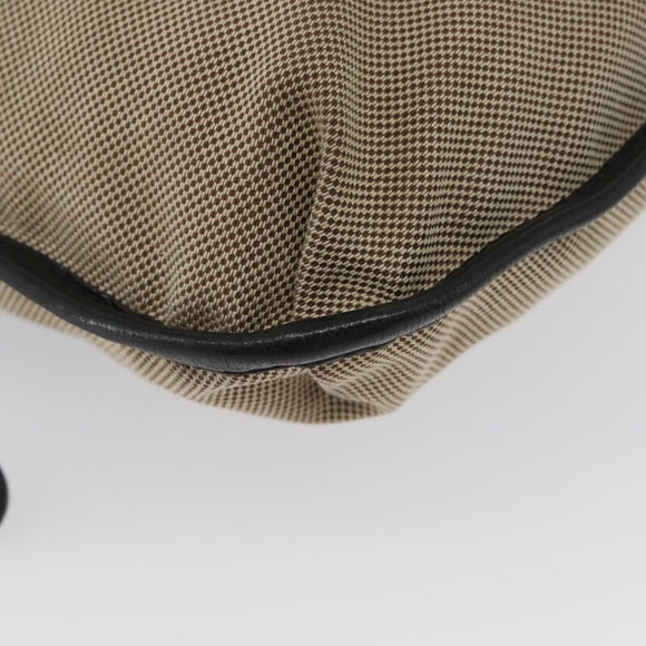 Chloe Shoulder Bag Canvas Beige Black Auth mr2002