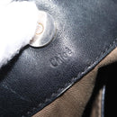 Chloe Shoulder Bag Canvas Beige Black Auth mr2002-20