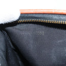 FENDI Pecan Canvas Mini Hand Bag PVC Brown Black Auth mr2003-12