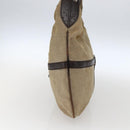 GUCCI Web Sherry Line Shoulder Bag Canvas Beige Silver 114871 Auth mr2006-5