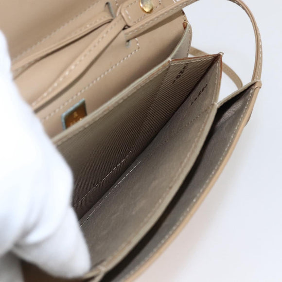 FENDI Zucchino Canvas Shoulder Bag Coated Canvas Orange Gold Auth mr2007