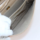 FENDI Zucchino Canvas Shoulder Bag Coated Canvas Orange Gold Auth mr2007-19
