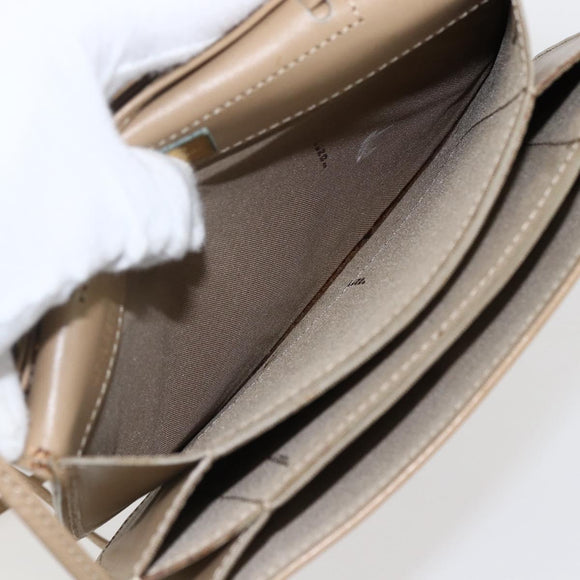 FENDI Zucchino Canvas Shoulder Bag Coated Canvas Orange Gold Auth mr2007