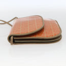 FENDI Zucchino Canvas Shoulder Bag Coated Canvas Orange Gold Auth mr2007-4