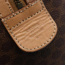 CELINE Macadam Canvas Boston Bag PVC Leather Brown Gold Auth mr2011-15