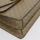 CELINE Macadam Canvas Hand Bag PVC Beige Gold Auth mr2012-8