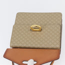 CELINE Macadam Canvas Hand Bag PVC Beige Gold Auth mr2012-9