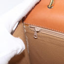 CELINE Macadam Canvas Hand Bag PVC Beige Gold Auth mr2012-26