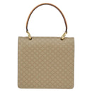 CELINE Macadam Canvas Hand Bag PVC Beige Gold Auth mr2012-2