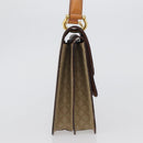 CELINE Macadam Canvas Hand Bag PVC Beige Gold Auth mr2012-4