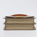 CELINE Macadam Canvas Hand Bag PVC Beige Gold Auth mr2012-5
