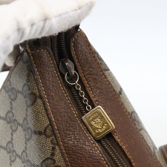 GUCCI GG Supreme Shoulder Bag PVC Beige Gold 001 256 0719 Auth mr2014
