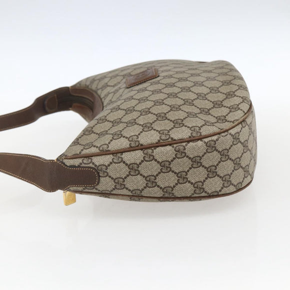 GUCCI GG Supreme Shoulder Bag PVC Beige Gold 001 256 0719 Auth mr2014