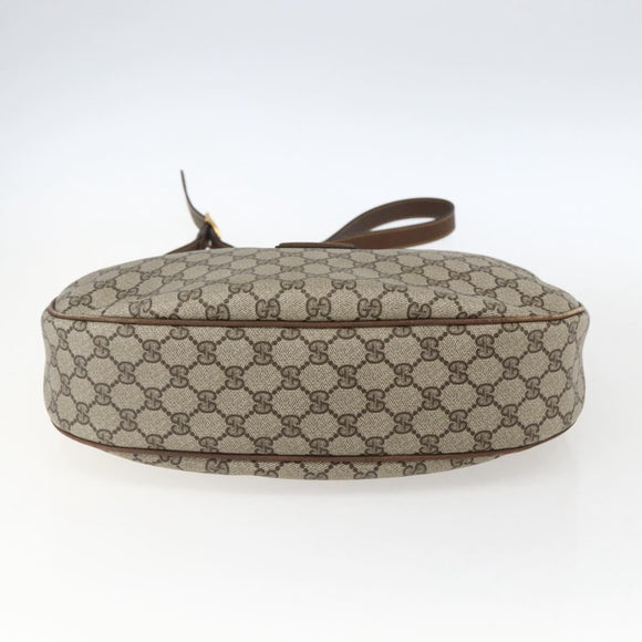 GUCCI GG Supreme Shoulder Bag PVC Beige Gold 001 256 0719 Auth mr2014