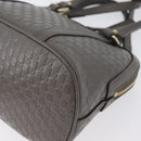 GUCCI Micro GG Canvas Guccissima Bag Leather 2way Gray Gold 449654 Auth mr2015-15