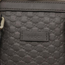 GUCCI Micro GG Canvas Guccissima Bag Leather 2way Gray Gold 449654 Auth mr2015-16