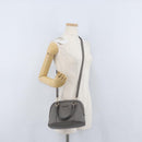 GUCCI Micro GG Canvas Guccissima Bag Leather 2way Gray Gold 449654 Auth mr2015-24