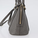 GUCCI Micro GG Canvas Guccissima Bag Leather 2way Gray Gold 449654 Auth mr2015-4