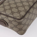 GUCCI GG Supreme Web Sherry Line Bag PVC Leather Beige 001 56 0942 Auth mr2019-16