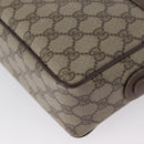 GUCCI GG Supreme Web Sherry Line Bag PVC Leather Beige 001 56 0942 Auth mr2019-17