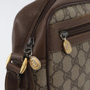 GUCCI GG Supreme Web Sherry Line Bag PVC Leather Beige 001 56 0942 Auth mr2019-9