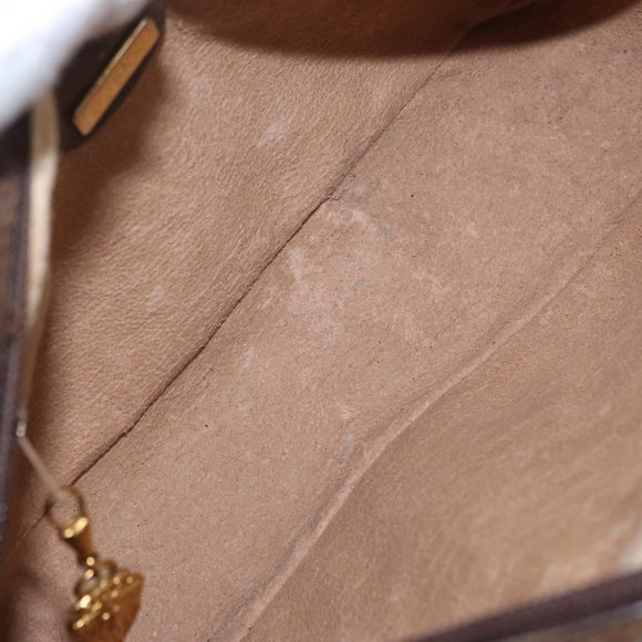 GUCCI GG Supreme Web Sherry Line Bag PVC Leather Beige 001 56 0942 Auth mr2019