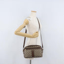 GUCCI GG Supreme Web Sherry Line Bag PVC Leather Beige 001 56 0942 Auth mr2019-23
