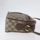 GUCCI GG Supreme Web Sherry Line Bag PVC Leather Beige 001 56 0942 Auth mr2019-3