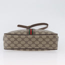 GUCCI GG Supreme Web Sherry Line Bag PVC Leather Beige 001 56 0942 Auth mr2019-5