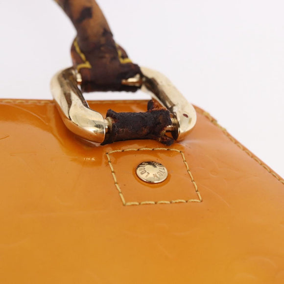 LOUIS VUITTON Monogram Vernis Forsyth Handtas Geel M91112 LV Auth mr2024