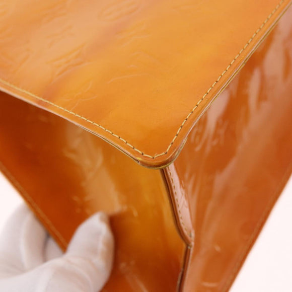 LOUIS VUITTON Monogram Vernis Forsyth Handtas Geel M91112 LV Auth mr2024